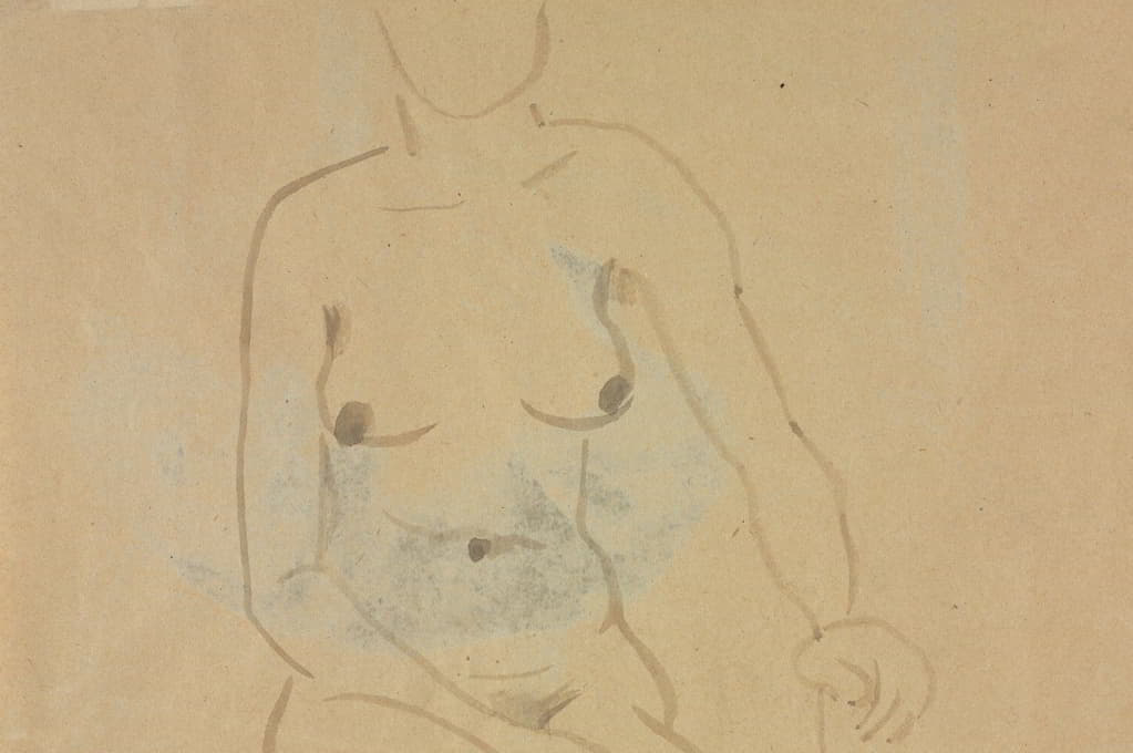Jane Poupelet - Torso of a Nude Woman