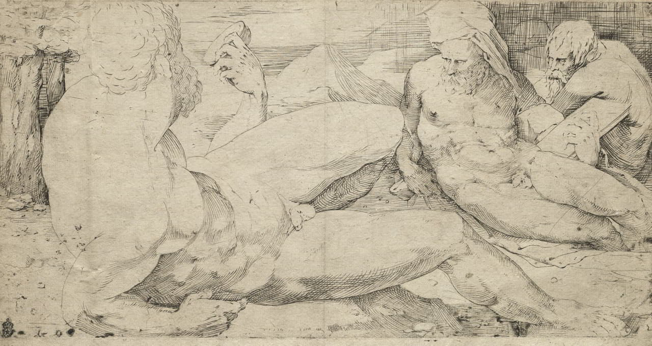 Domenico Beccafumi - Three Male Nudes