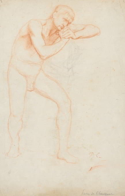 Pierre Puvis de Chavannes - Male Nude