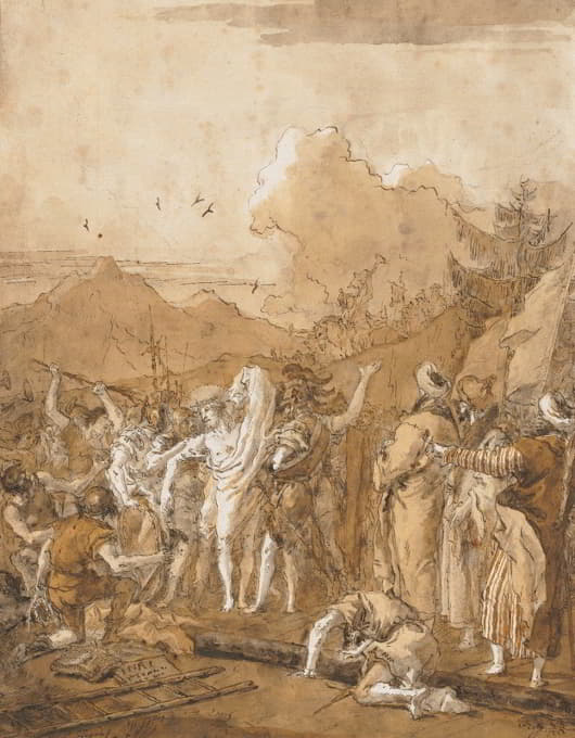 Giovanni Domenico Tiepolo - The Disrobing of Christ