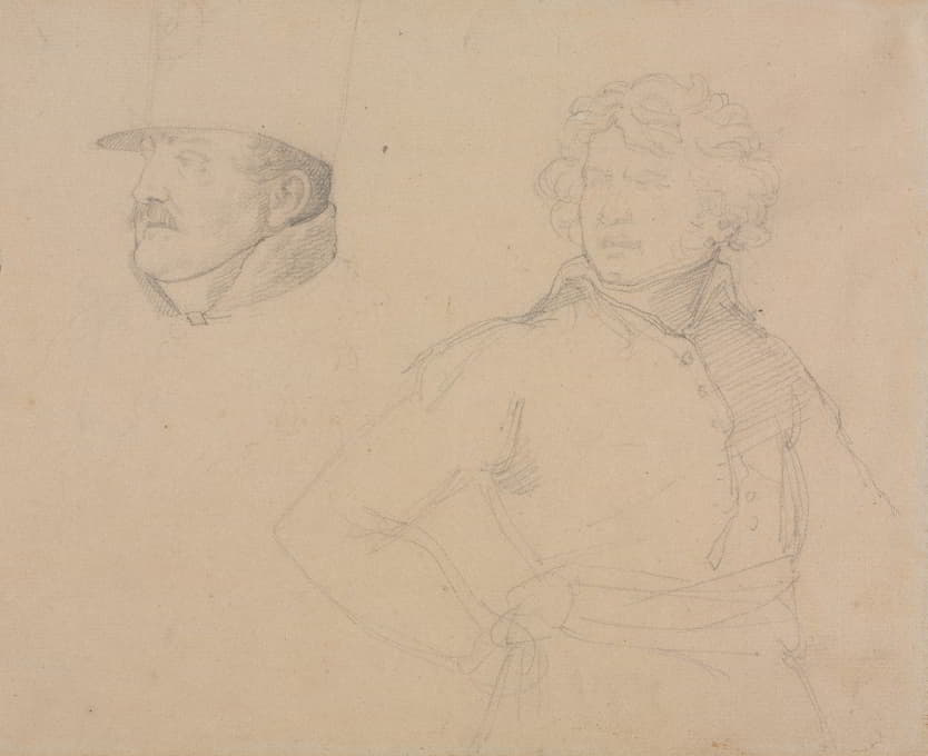 Théodore Géricault - Study of Two Soldiers