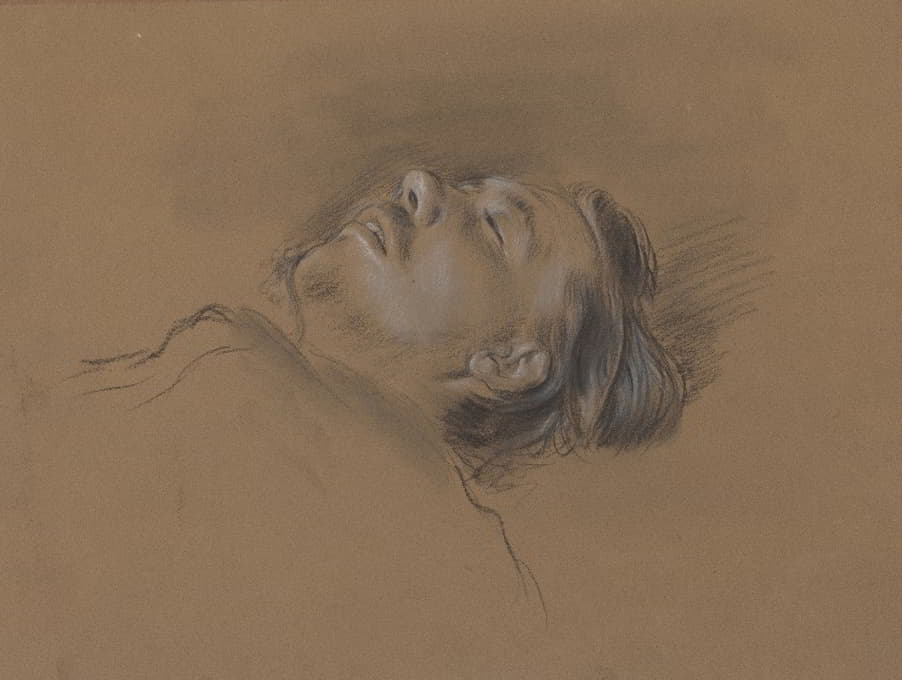 Edgar Degas - Head of the Fallen Jockey (study for ‘Scene from the Steeplechase – The Fallen Jockey’)