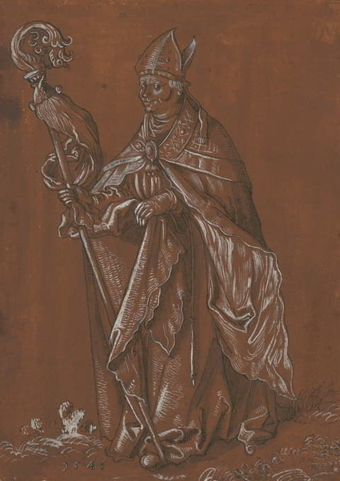 Hans Hug Kluber - Hl. Bischof (Ludwig von Toulouse), nach Hans Baldung