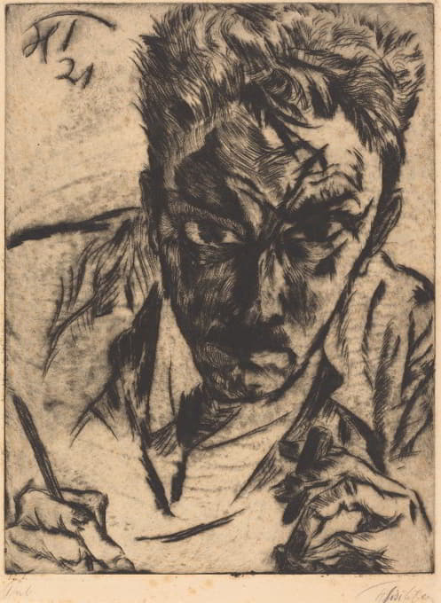 Heinrich Tischler - Self-Portrait