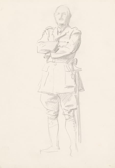 John Singer Sargent - Study of General Louis Botha for ‘General Officers of World War I’