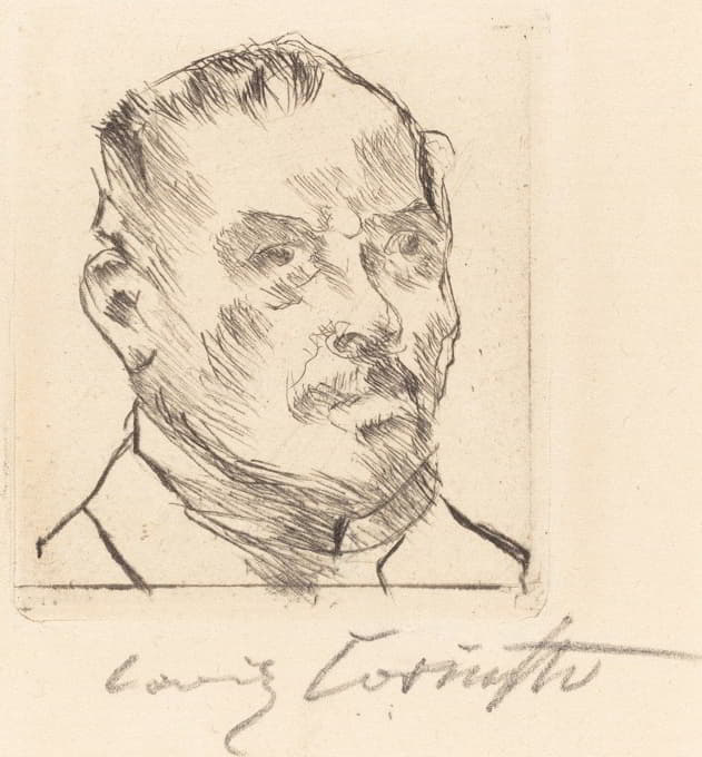 Lovis Corinth - Self-Portrait (Selbstbildnis (Kopf))
