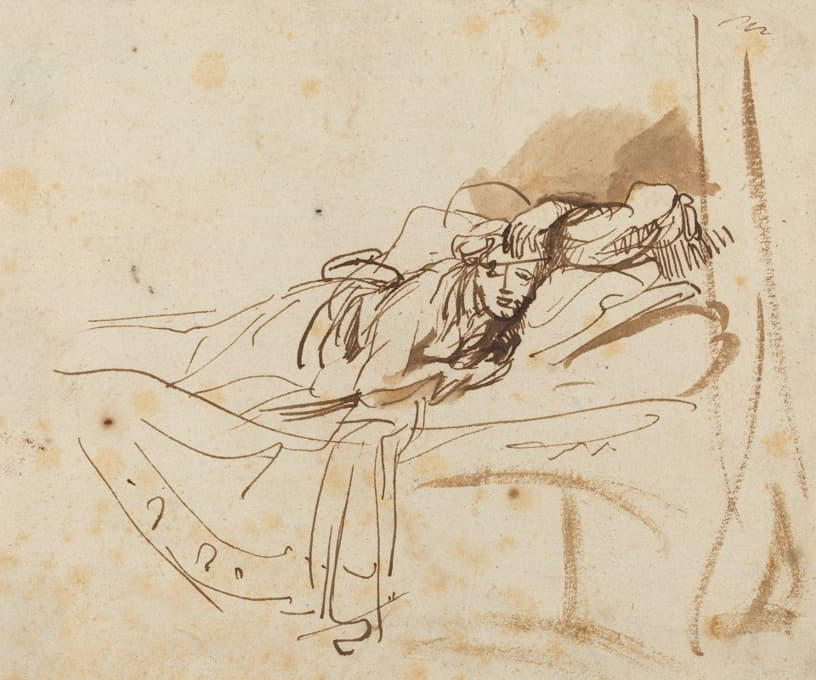 Rembrandt van Rijn - Saskia Lying in Bed