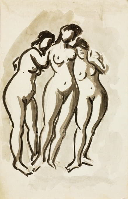 三女裸体一组