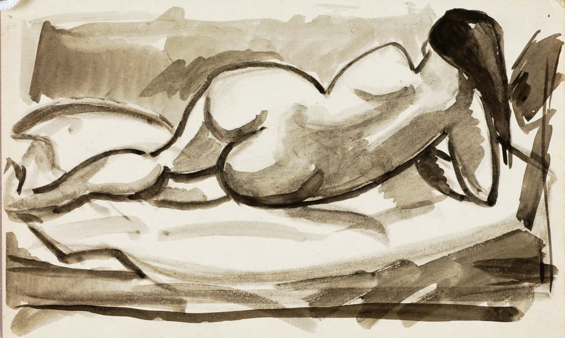 Carl Newman - Reclining Female Nude 12
