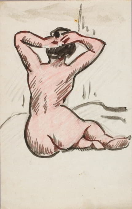 Carl Newman - Seated Nude