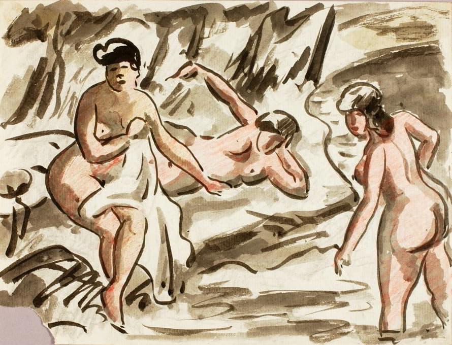三个女性裸体