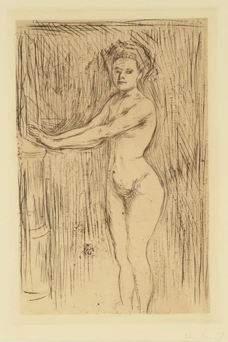 Edvard Munch - Nude Woman (Model Warming her Hands)