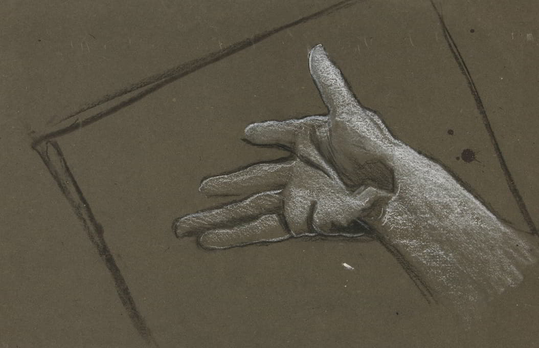 Edwin Austin Abbey - Sketch of a hand