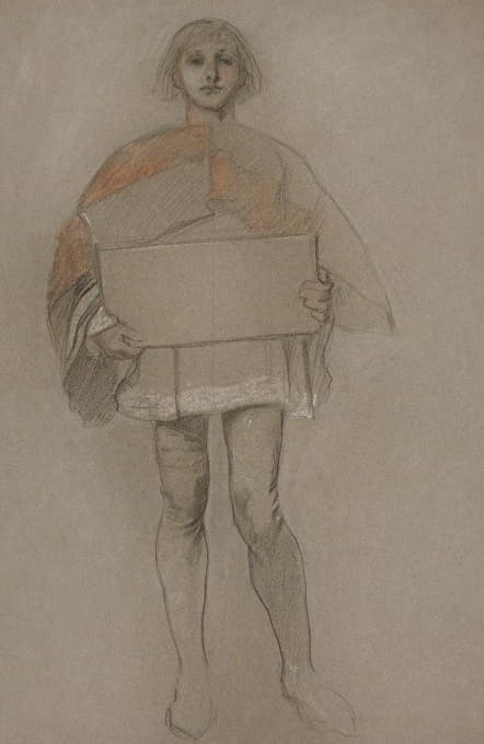 《和解》（The Reconciation）的习作，为皇家交易所（Royal Exchange）创作的一系列绘画之一，伦敦，1896