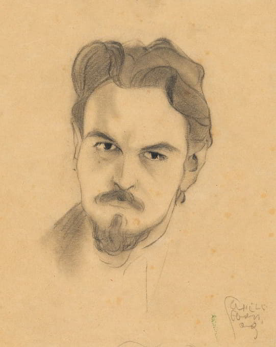 Egon Schiele - Porträtstudie Anton Peschka