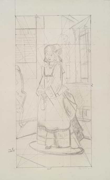 George Wesley Bellows - Lady Jean, study for Bellows’ Lady Jean