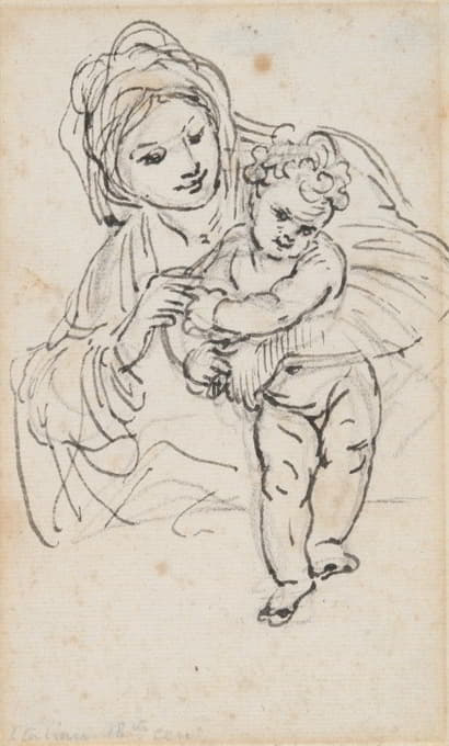 Giacinto Calandrucci - Madonna and Child