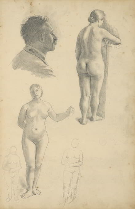 Jozef Hanula - Sketchbook with figural studies
