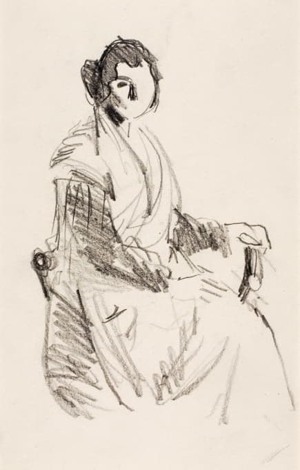 Robert Henri - Seated Woman