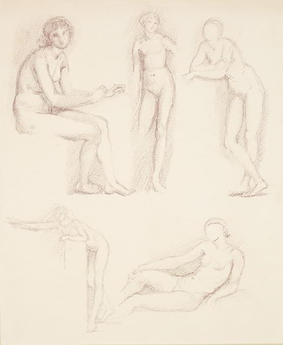 女性裸体-五项研究