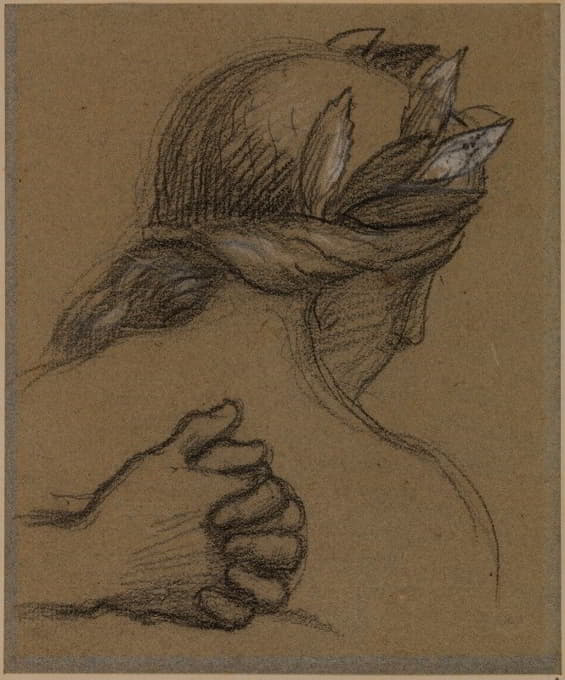 Pierre Puvis de Chavannes - Etude de tête et de mains