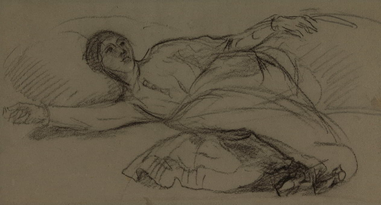 Pierre Puvis de Chavannes - Femme allongée