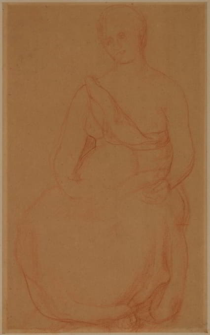 Pierre Puvis de Chavannes - Femme assise, de face