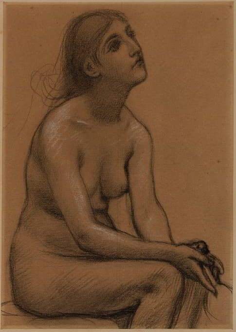 Pierre Puvis de Chavannes - Femme nue assise