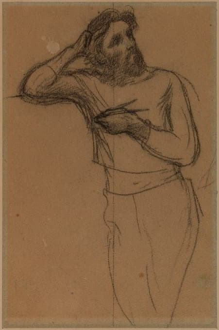 Pierre Puvis de Chavannes - Homme vêtu de face, vu jusqu’aux genoux