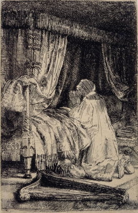Rembrandt van Rijn - David in Prayer