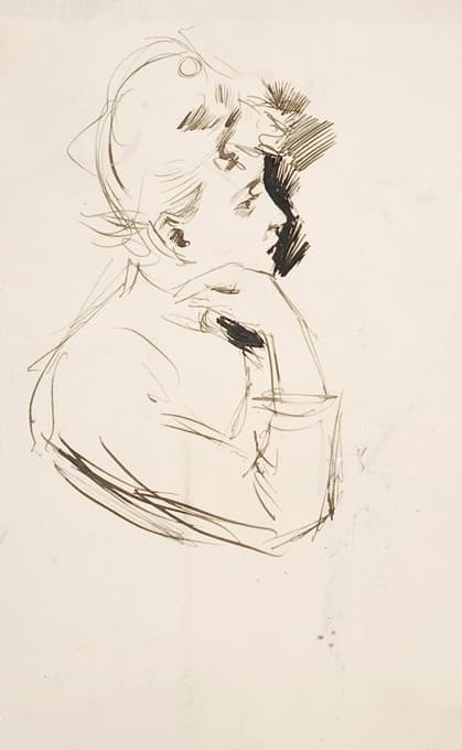 Akseli Gallen-Kallela - Portrait of a lady, Study