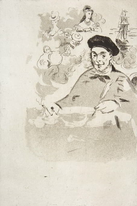 Édouard Manet - Frontispiece for an edition of ‘Les Ballades’ by Théodore de Banville