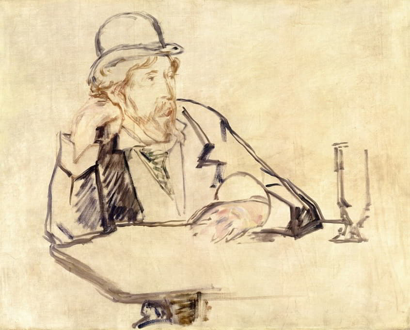 乔治·摩尔（1852-1933）在咖啡馆