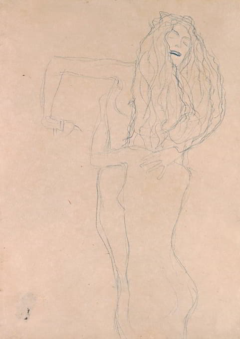 Gustav Klimt - Two Naked Women Embracing (Ver Sacrum)