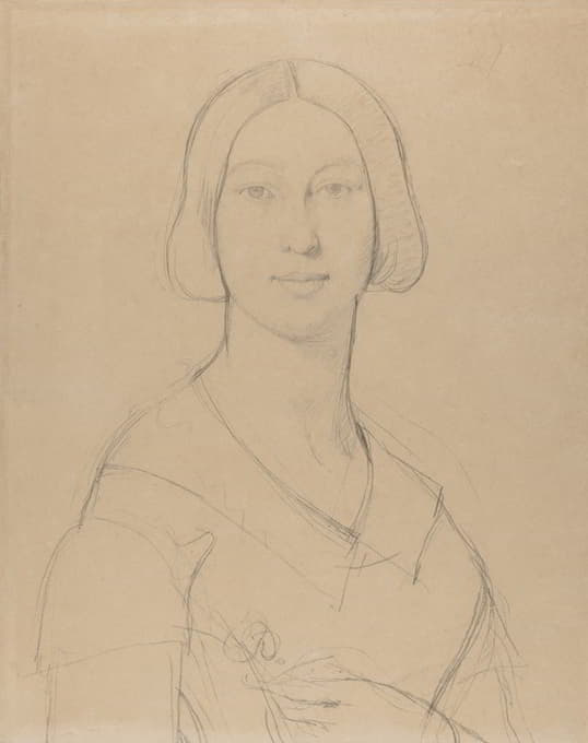 Jean Auguste Dominique Ingres - Portrait of Madame Paul Meurice, née Palmyre Granger