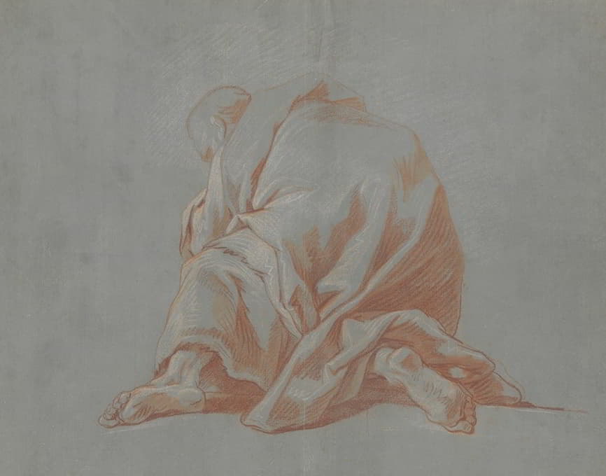 Jean-François de Troy - Study of a Draped Figure