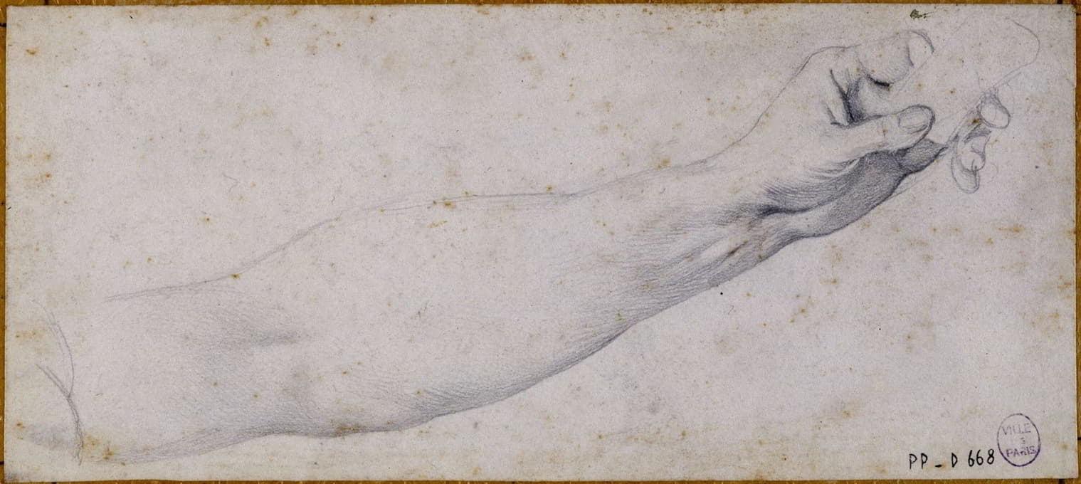 Jean Auguste Dominique Ingres - Etude de bras