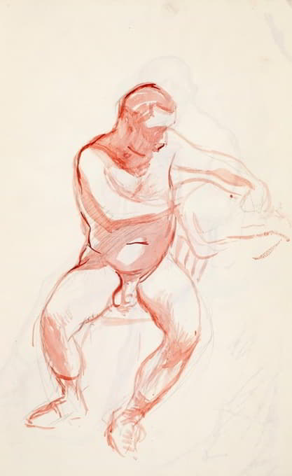 裸体男人、素描