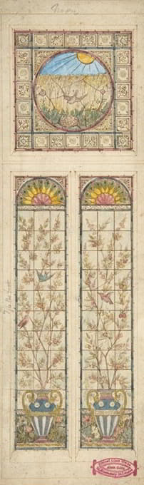 Alexander Gibbs - Design for a stained glass window