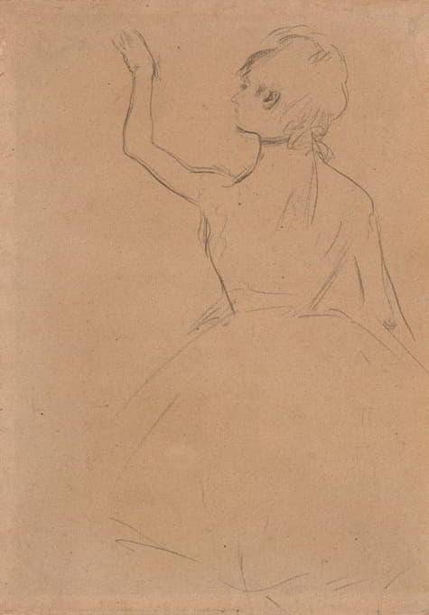 Edgar Degas - Study of a Ballet Dancer seen from the Back