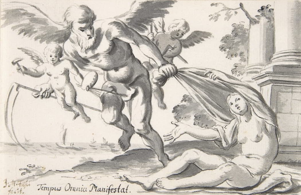 Johann Melchior Füssli - ‘Tempus omnia manifestat’; Allegory of Art and Knowledge
