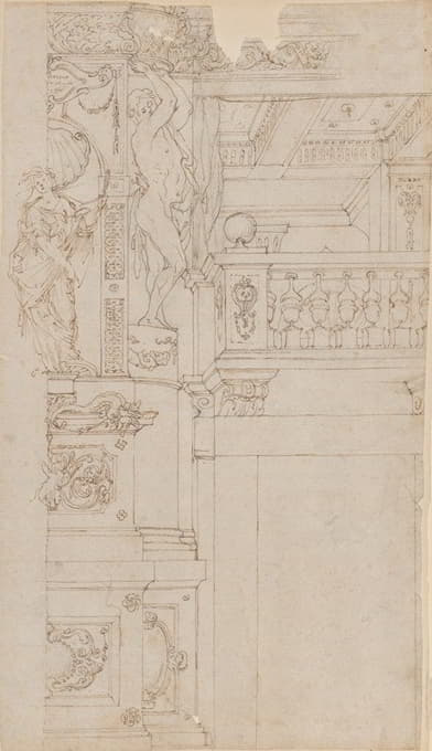 Agostino Mitelli - Studies for the trompe-l’oeil decorations of Palazzo Ducale (Palazzo Pitti), Florence