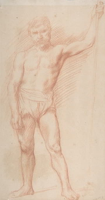 Alphonse Legros - Study of a Figure