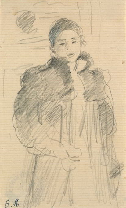 Berthe Morisot - Study for ‘Young Girl in a Green Coat’