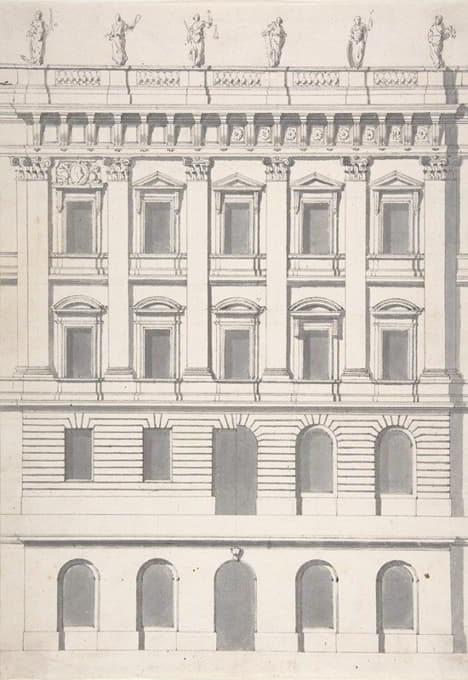 Carl Hårleman - Design for a Palace Façade