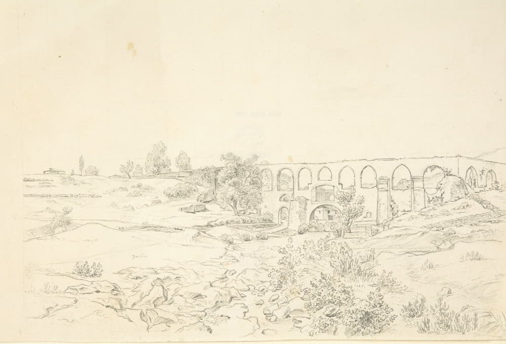 士麦那附近的Acquaduct景观