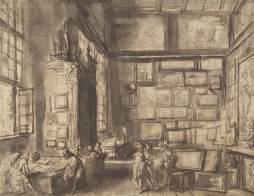 Hans Jordaens III - Interior of a Picture Gallery