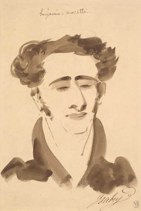 Jean-Baptiste Isabey - Portrait of Benjamin Mocatta (1802–1865)