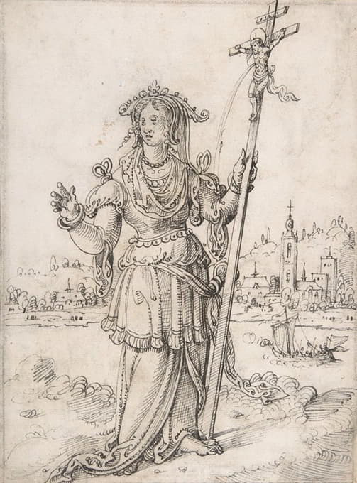 Pieter Cornelisz Kunst - Allegorical Figure (Faith)