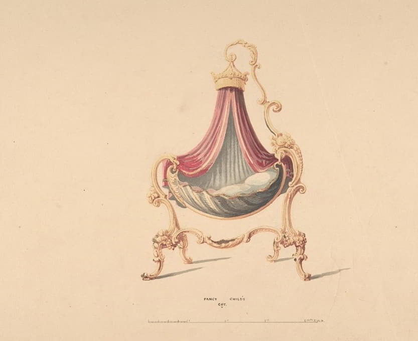 Robert William Hume - Design for Fancy Child’s Cot